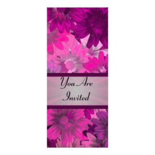 Magenta floral any occasion custom announcement