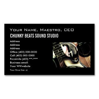 Business Card template, Music industry