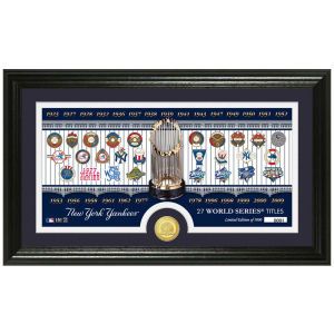 New York Yankees Highland Mint World Series Bronze Coin Panoramic Photo