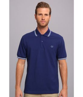 Fred Perry Twin Tipped Fred Perry Polo Mens Short Sleeve Pullover (Blue)