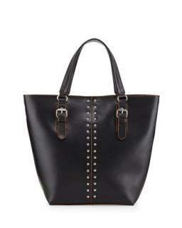 Day Studded Leather Tote Bag, Black