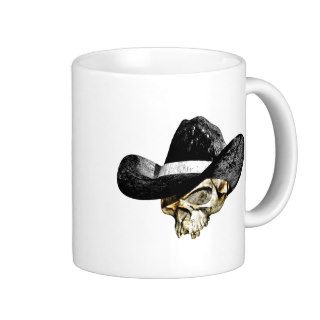 Skull Cowboy Hat Mugs