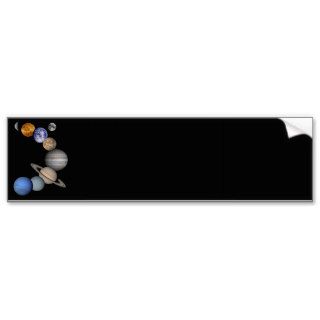 Solar System Montage Bumper Stickers