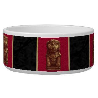 Golden Lion Dog Pixel Art Dog Food Bowl