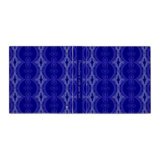 Intricate Royal Blue Pattern 3 Ring Binder