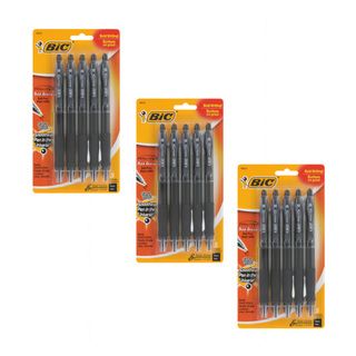Bic Velocity Retractable Ballpoint Pen (Pack of 15) BIC Black