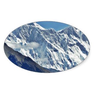 HIMALAYA   One of 1000 views NEPAL Oval Sticker