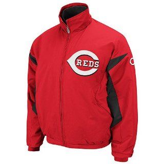 Cincinnati Red Majestic Red Therma Base Premier Jacket (Size Large)  Sports Fan Outerwear Jackets  Sports & Outdoors