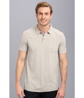 Calvin Klein Jeans Garment Dye Jersey/Slub Shoulder Pane S/ Mens Short Sleeve Pullover (Gray)