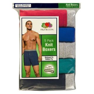 Fruit of the Loom Mens 5pk Boxers   Assorted and Varied Colors M
