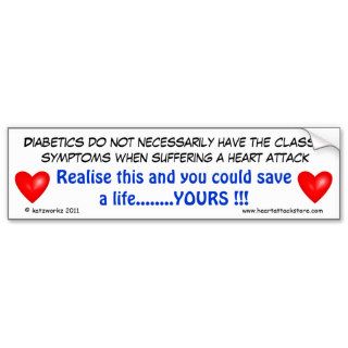 Diabetics do not necessarily have bumper stickers