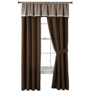 Classic Essentials Curtain Panel Pair, Brown