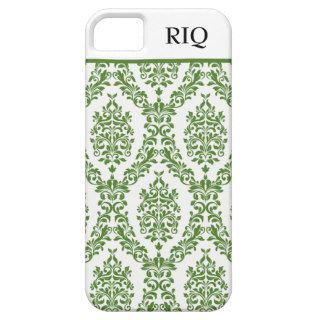 Sap Green Damask Pretty Your Own iPhone 5 Cases