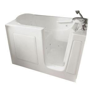 American Standard 5 ft. Right Hand Drain Walk in Whirlpool Tub with Quick Drain in White 3060.104.WRW