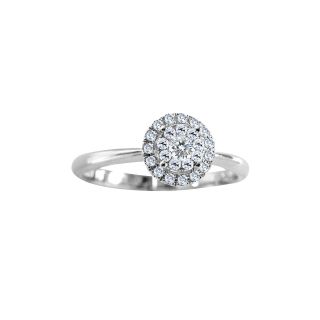 Brilliant Dream 1/4 CT. T.W. Diamond Engagement Ring, White/Gold, Womens