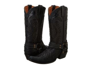 Stetson Snip Toe Harness Boot Cowboy Boots (Black)