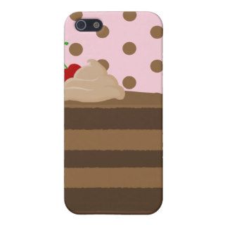 Chocolate Cake with Polka Dots iPhone 4G Case iPhone 5 Case