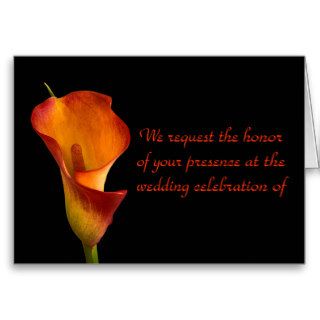 Flame Calla Lily Greeting Cards