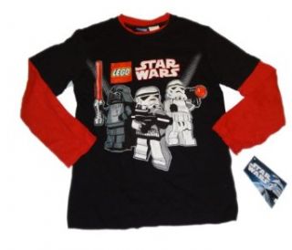 LEGO STAR WARS langarm T Shirt, Clone Trooper, Darth Vader   schwarz/rot   Gr. 122/128 Bekleidung