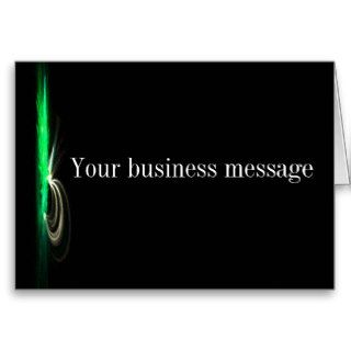 Black Modern Business Thank You Note Card