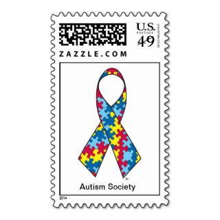Autism Ribbon Stamp