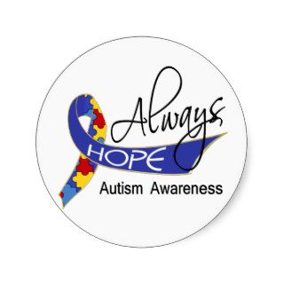 Always Hope Autism Stickers