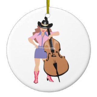 bass upright player cowgirl.png ornament