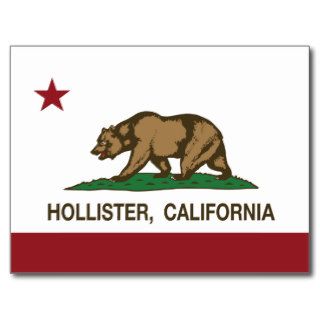 California State Flag Hollister Postcards