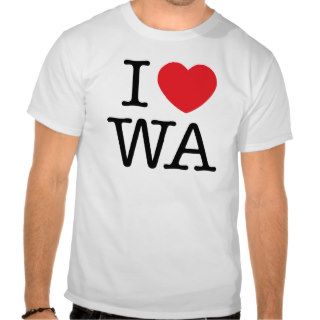I Love Washington T shirt