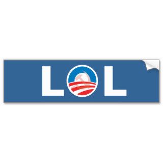 Obama Logo   LOL Bumper Stickers