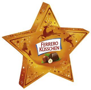 Ferrero Küsschen Stern, 2er Pack (2 x 124 g) Lebensmittel & Getränke