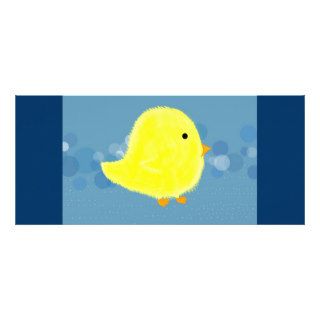 TBA   Fluffy Baby Chick Easter Bookmark Custom Rack Card