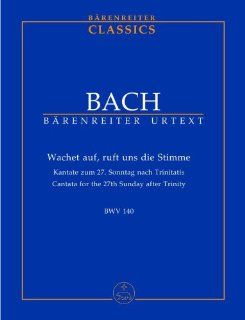 BARENREITER TASCHENPARTITUREN BACH J.S.   WACHET AUF, RUFT UNS DIE STIMME BWV 140   STUDIENPARTITUR Bücher