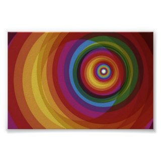 Spiral Rainbow Vector Background Posters