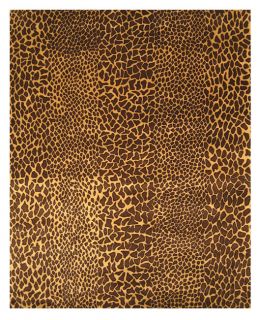 Hand tufted Wool Leopard Rug (5' x 8') EORC 5x8   6x9 Rugs