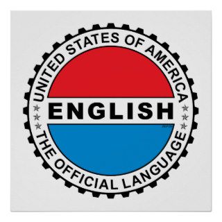 USA Official Language Poster