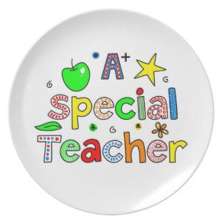 A Special Teacher Party Plates