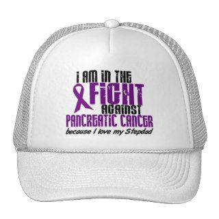 In The Fight Against Pancreatic Cancer STEPDAD Trucker Hat