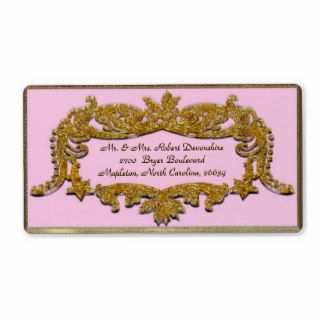 Belmont Petal Victorian  Customizable Personalized Shipping Labels