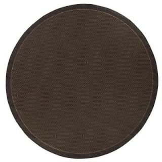 Home Decorators Collection Saddlestitch Black 8 ft. 6 in. Round Area Rug 2881445210