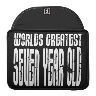 7th Birthday Party Worlds Greatest Seven Year Old MacBook Pro Sleeves