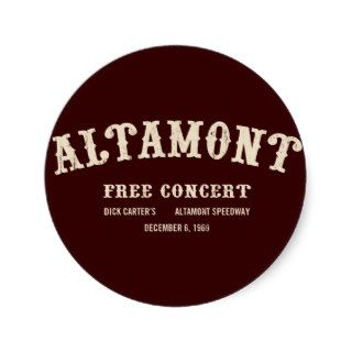 altamont free concert stickers