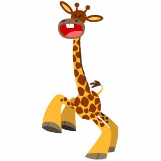 Cute Cartoon Dancing Giraffe Photosculpture Acrylic Cut Out