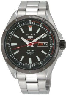 Seiko Herren Armbanduhr XL Analog Automatik Edelstahl SRP155K1 Seiko Uhren