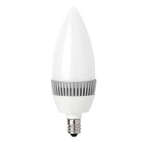 TCP 20W Equivalent Bright White (3000K) B10 Frosted Blunt Tip Deco Dimmable LED Light Bulb (2 Pack) RLDCT3W30KF2