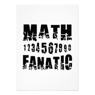 Math Fanatic Personalized Invitations