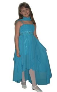 Konfirmationskleid, Mädchen Kleid, Festkleid, Chiffonkleid, Größe 164 Bekleidung