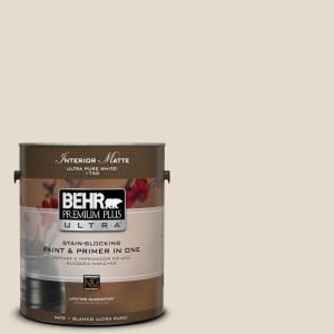 BEHR Premium Plus Ultra Home Decorators Collection 1 gal. #HDC CT 05 Pale Palomino Flat/Matte Interior Paint 175001
