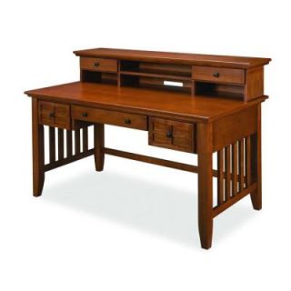 Home Styles Arts & Crafts Cottage Oak Executive Desk & Hutch 5180 152