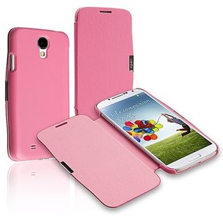 BasAcc Pink Leather Case With Flap for Samsung Galaxy S IV / S4 BasAcc Cases & Holders
